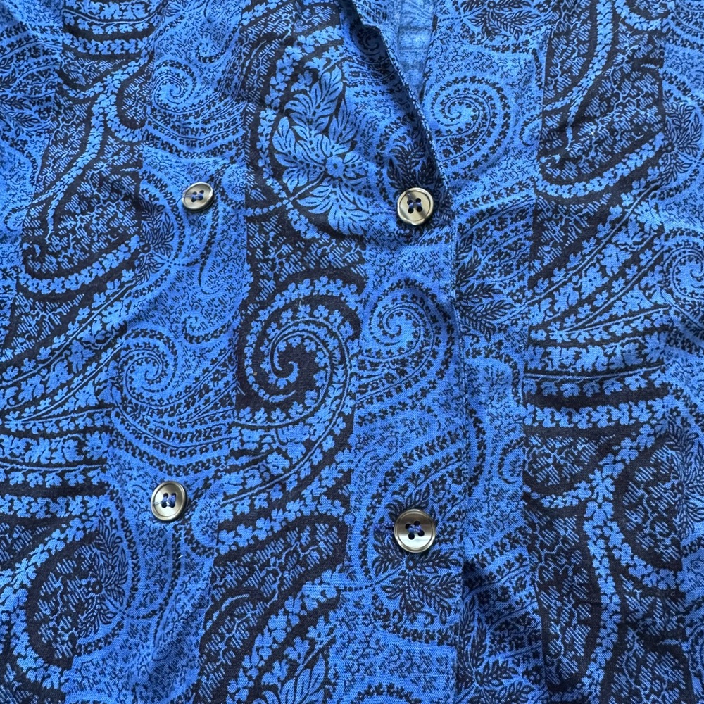 Vintage Christian Dior paisley top - Picture 6 of 8